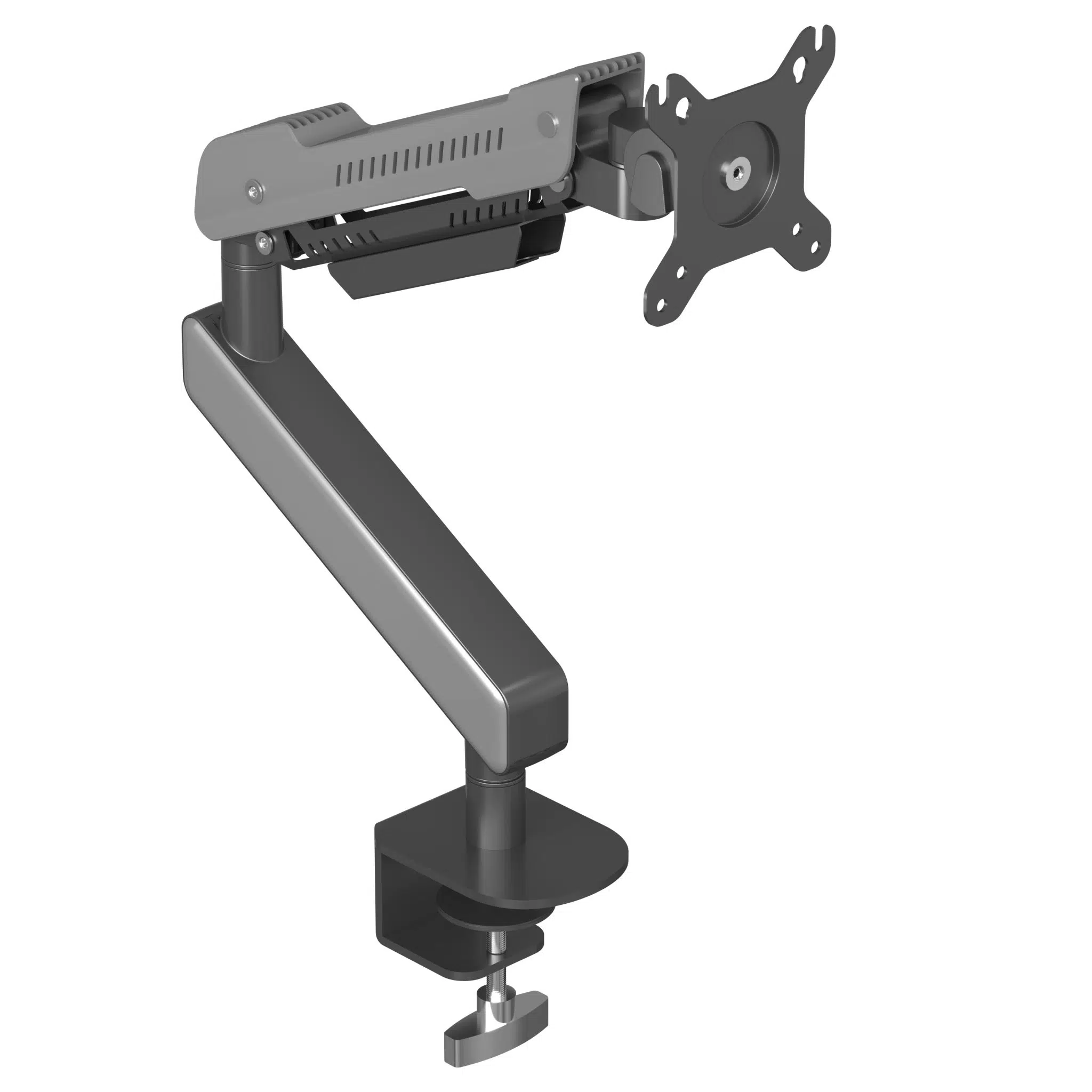 Double Gas Spring Monitor Arm
