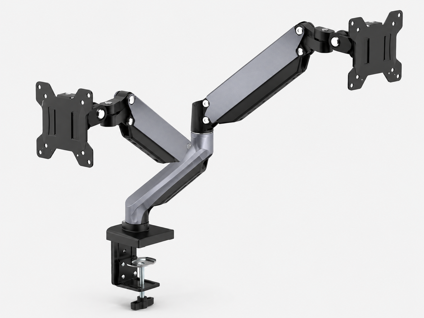 Double Gas Spring Monitor Arm